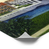 Uitzicht van de Notre Dame Bridge Poster (Hoek)