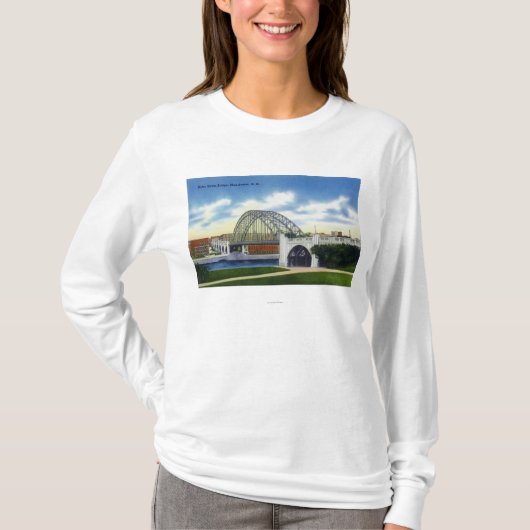 Uitzicht van de Notre Dame Bridge T-shirt (Voorkant)