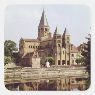 Uitzicht van de Notre-Dame-kerk Vierkante Sticker