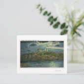 Uitzicht van de Nubble-vuurtoren in York Briefkaart (Staand voorkant)