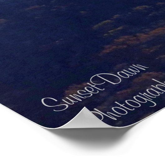 Uitzicht van de NYC Skyline van Mount Beacon, NY Poster (Hoek)