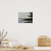 Uitzicht van de oceaan in Poipu Poster (Keuken)
