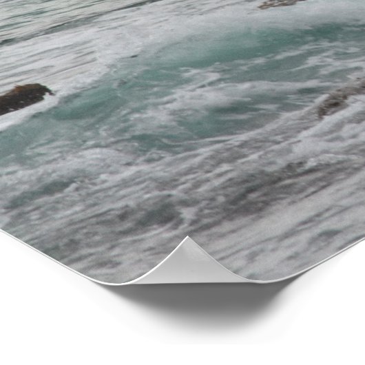 Uitzicht van de oceaan in Poipu Poster (Hoek)