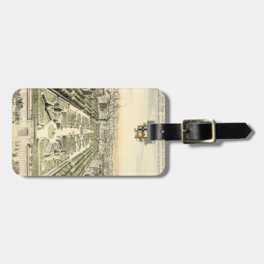 Uitzicht van de officiële tuin van Eric Dahlbergh Bagagelabel (Voorkant horizontaal)