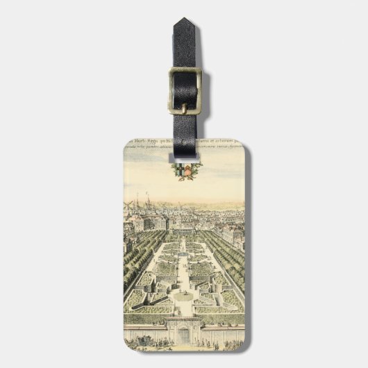 Uitzicht van de officiële tuin van Eric Dahlbergh Bagagelabel (Voorkant verticaal)