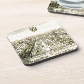 Uitzicht van de officiële tuin van Eric Dahlbergh Bier Onderzetter (Linkerzijde)