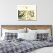 Uitzicht van de officiële tuin van Eric Dahlbergh Canvas Afdruk (Insitu (Slaapkamer))