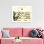 Uitzicht van de officiële tuin van Eric Dahlbergh Canvas Afdruk (Insitu (Woonkamer))