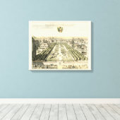 Uitzicht van de officiële tuin van Eric Dahlbergh Canvas Afdruk (Insitu (Houten vloer))