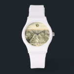 Uitzicht van de officiële tuin van Eric Dahlbergh Horloge<br><div class="desc">Een ingewikkelde tekening van een uitzicht van een formele tuin. Dit stuk,  creëer door Eric Dahlbergh,  show een immense stropdas van lush greenery die alleen maar wacht om te worden overgestoken. Koop dit mooie stuk vandaag!</div>