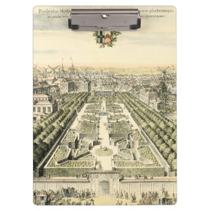 Uitzicht van de officiële tuin van Eric Dahlbergh Klembord