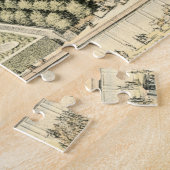 Uitzicht van de officiële tuin van Eric Dahlbergh Legpuzzel (Zijkant)