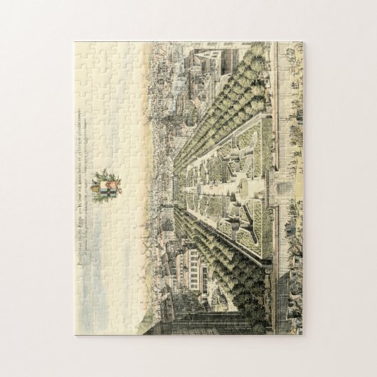 Uitzicht van de officiële tuin van Eric Dahlbergh Legpuzzel (Verticaal)