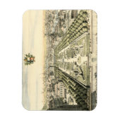 Uitzicht van de officiële tuin van Eric Dahlbergh Magneet (Verticaal)