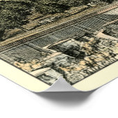 Uitzicht van de officiële tuin van Eric Dahlbergh Poster (Hoek)