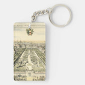 Uitzicht van de officiële tuin van Eric Dahlbergh Sleutelhanger (achterkant)