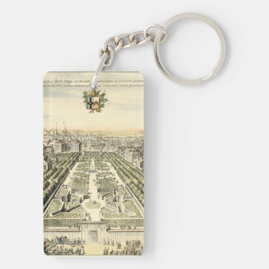 Uitzicht van de officiële tuin van Eric Dahlbergh Sleutelhanger (achterkant)