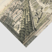 Uitzicht van de officiële tuin van Eric Dahlbergh Tissuepapier (Detail)