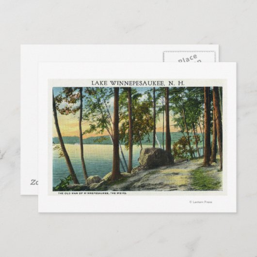 Uitzicht van de Old Man Rock Formation Briefkaart (Voorkant / Achterkant)