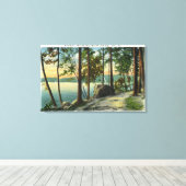 Uitzicht van de Old Man Rock Formation Canvas Afdruk (Insitu (Houten vloer))