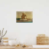 Uitzicht van de olifantenfontein poster (Keuken)