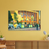 Uitzicht van de olifantentrein canvas afdruk (Insitu (Woonkamer))