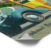 Uitzicht van de olifantentrein poster (Hoek)