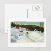 Uitzicht van de Olympische Bobsled op Mt. Van Hoev Briefkaart (Voorkant / Achterkant)