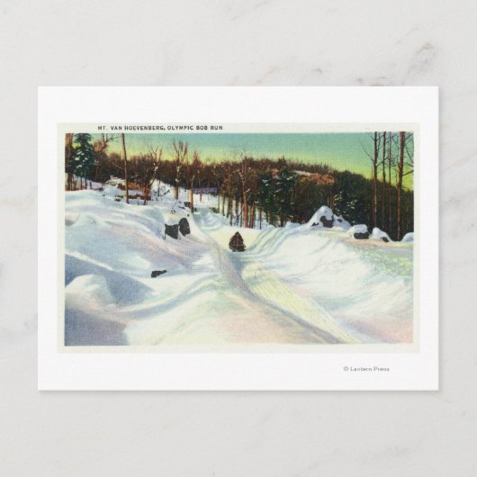 Uitzicht van de Olympische Bobsled op Mt. Van Hoev Briefkaart (Voorkant)