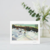 Uitzicht van de Olympische Bobsled op Mt. Van Hoev Briefkaart (Staand voorkant)