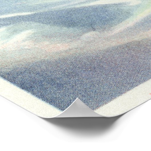 Uitzicht van de Olympische Bobsled op Mt. Van Hoev Poster (Hoek)