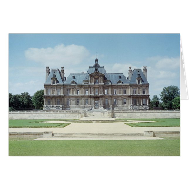 Uitzicht van de Oost-facade van Chateau de Maisons (Voorkant Horizontaal)