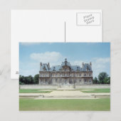 Uitzicht van de Oost-facade van Chateau de Maisons Briefkaart (Voorkant / Achterkant)