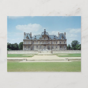 Uitzicht van de Oost-facade van Chateau de Maisons Briefkaart