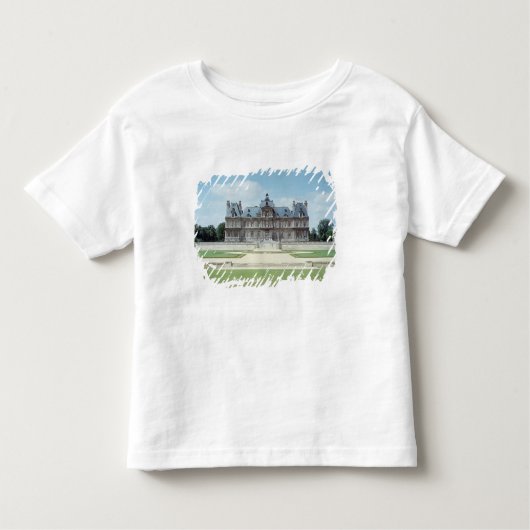 Uitzicht van de Oost-facade van Chateau de Maisons Kinder Shirts (Voorkant)