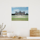 Uitzicht van de Oost-facade van Chateau de Maisons Poster (Keuken)