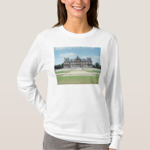 Uitzicht van de Oost-facade van Chateau de Maisons T-shirt