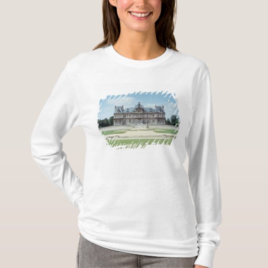 Uitzicht van de Oost-facade van Chateau de Maisons T-shirt (Voorkant)