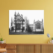 Uitzicht van de oostelijke gevel en het koor, c.13 canvas afdruk (Insitu (Woonkamer))