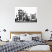 Uitzicht van de oostelijke gevel en het koor, c.13 canvas afdruk (Insitu (Slaapkamer))