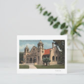 Uitzicht van de openbare bibliotheek van Carnegie Briefkaart (Staand voorkant)