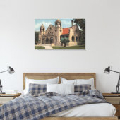 Uitzicht van de openbare bibliotheek van Carnegie Canvas Afdruk (Insitu (Slaapkamer))