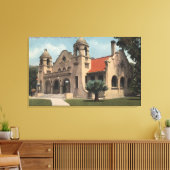 Uitzicht van de openbare bibliotheek van Carnegie Canvas Afdruk (Insitu (Woonkamer))