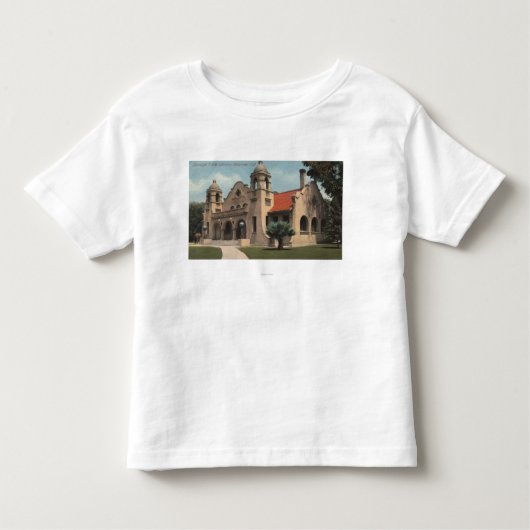 Uitzicht van de openbare bibliotheek van Carnegie Kinder Shirts (Voorkant)