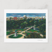 Uitzicht van de openbare tuinen, Beacon Hill Briefkaart (Voorkant)