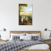 Uitzicht van de Orangerie te Versailles na 1697 Canvas Afdruk (Insitu (Slaapkamer))
