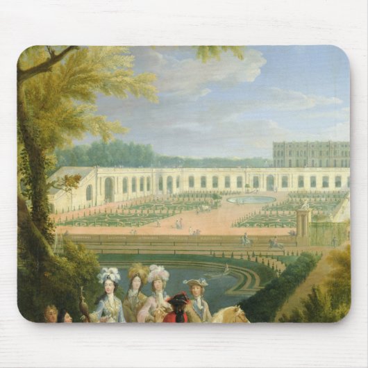 Uitzicht van de Orangerie te Versailles na 1697 Muismat (Voorkant)