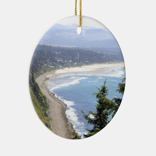 Uitzicht van de oregonkusten keramisch ornament (Rechts)