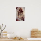 Uitzicht van de Organ in de kerk in Rotha Poster (Keuken)