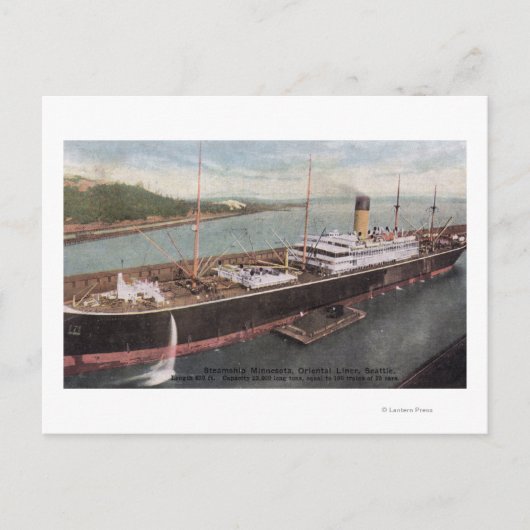 Uitzicht van de Oriental Liner Minnesota Briefkaart (Voorkant)